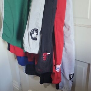 NBA Team Logo Men's Athletic Shorts - Green, Red, Black, Gray